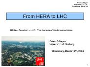 From HERA to LHC