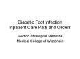 Diabetic Foot Infection Inpatient Care Path and Orders PowerPoint PPT Presentation
