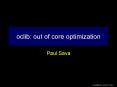 oclib: out of core optimization PowerPoint PPT Presentation
