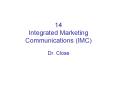 14 Integrated Marketing Communications IMC PowerPoint PPT Presentation