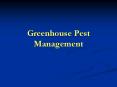Greenhouse Pest Management PowerPoint PPT Presentation