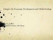 Chapter 26: Economic Development and Global Ecology