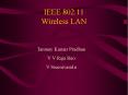 IEEE 802.11 Wireless LAN PowerPoint PPT Presentation
