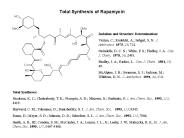 Total Synthesis of Rapamycin