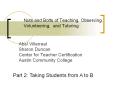 Nuts%20and%20Bolts%20of%20Teaching,%20Observing,%20Volunteering,%20and%20Tutoring PowerPoint PPT Presentation