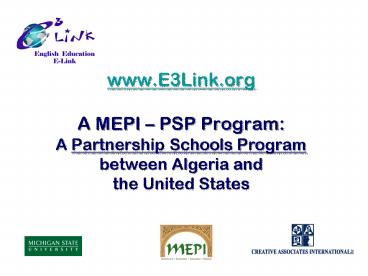 www.E3Link.org A MEPI 