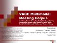 VACE Multimodal Meeting Corpus Lei Chen, Travis Rose, Fey Perill, Xu Han, Jilin Tu, Zhongquian Huang, Mary Harper, Francis Quek, David McNeill, Ronald Tuttle, and Thomas Huang PowerPoint PPT Presentation