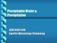 Precipitable Water PowerPoint PPT Presentation