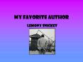 My Favorite Author PowerPoint PPT Presentation