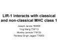 LIR1 interacts with classical and nonclassical MHC class 1 PowerPoint PPT Presentation