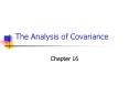 The Analysis of Covariance PowerPoint PPT Presentation