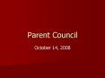 Parent Council PowerPoint PPT Presentation