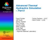 Advanced Thermal Hydraulics Simulation 