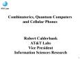 Combinatorics, Quantum Computers and Cellular Phones PowerPoint PPT Presentation