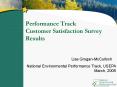 Performance Track Customer Satisfaction Survey Results PowerPoint PPT Presentation