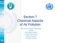 Section 7 Chemical Aspects of Air Pollution PowerPoint PPT Presentation