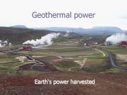 Geothermal power