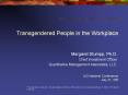 Transgendered People in the Workplace PowerPoint PPT Presentation