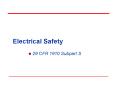 Electrical Safety PowerPoint PPT Presentation
