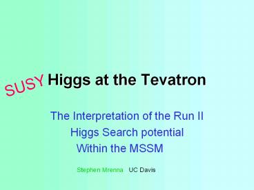 Higgs at the Tevatron