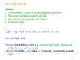 How Light Works PowerPoint PPT Presentation