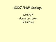 G207 PNW Geology