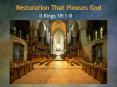 Restoration That Pleases God PowerPoint PPT Presentation