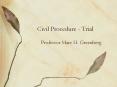 Civil Procedure Trial PowerPoint PPT Presentation