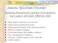 Autistic Spectrum Disorder PowerPoint PPT Presentation
