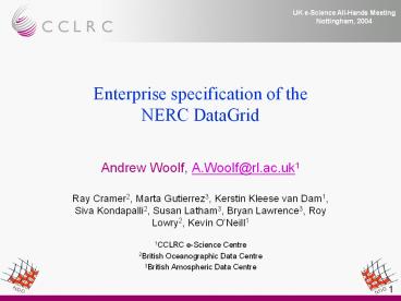 UK e-Science All-Hands Meeting