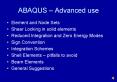ABAQUS Advanced use PowerPoint PPT Presentation