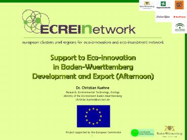 ECREIN Powerpoint Presentation BadenWuerttemberg Sevilla