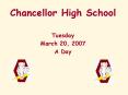 Chancellor High School PowerPoint PPT Presentation
