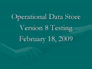 Operational Data Store