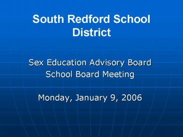 South Redford School District
