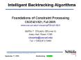 Foundations of Constraint Processing PowerPoint PPT Presentation