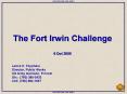 The Fort Irwin Challenge PowerPoint PPT Presentation