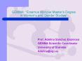 GEMMA: Erasmus Mundus Masters Degree in Womens and Gender Studies PowerPoint PPT Presentation