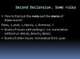 Second Declension' Some rules PowerPoint PPT Presentation