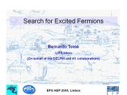 Search for Excited Fermions