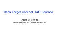 Thick Target Coronal HXR Sources