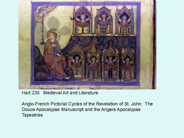 Hart 230' Medieval Art and Literature