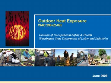 Outdoor Heat Exposure WAC 29662095