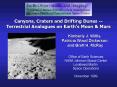 Canyons, Craters and Drifting Dunes Terrestrial Analogues on Earths Moon PowerPoint PPT Presentation