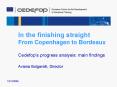 In the finishing straight From Copenhagen to Bordeaux PowerPoint PPT Presentation