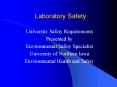 Laboratory Safety PowerPoint PPT Presentation