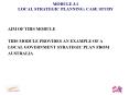 MODULE 3'1 LOCAL STRATEGIC PLANNING: CASE STUDY PowerPoint PPT Presentation