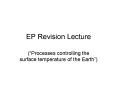 EP Revision Lecture PowerPoint PPT Presentation