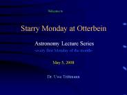 Starry Monday at Otterbein
