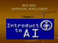 BCS 3053 ARTIFICIAL INTELLIGENT PowerPoint PPT Presentation